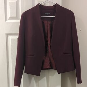 Mario Serrani Red Blazer Structured Suit Jacket